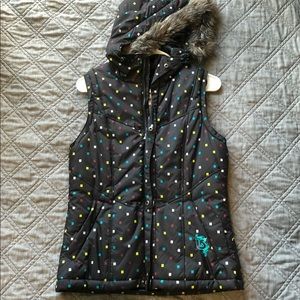 Burton DRYRIDE Snow Cold Weather Puffer Vest, polka dot multicolor, Size S